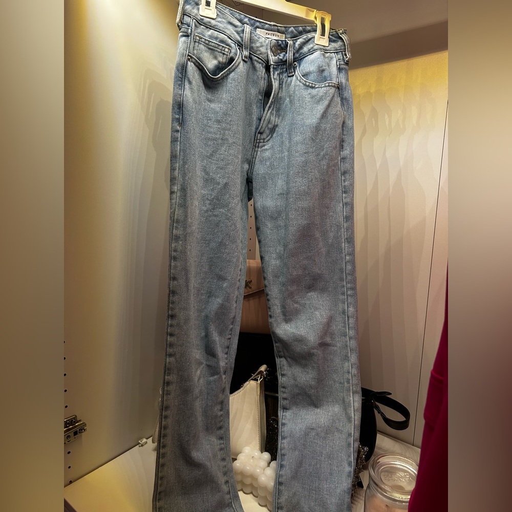 Pacsun Straight Leg Light Wash Jeans